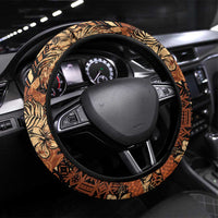 Hibiscus Mix African Pattern Steering Wheel Cover - Wonder Print Shop