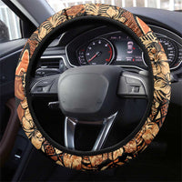 Hibiscus Mix African Pattern Steering Wheel Cover - Wonder Print Shop