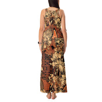 Hibiscus Mix African Pattern Tank Maxi Dress - Wonder Print Shop