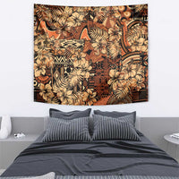 Hibiscus Mix African Pattern Tapestry - Wonder Print Shop