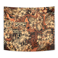 Hibiscus Mix African Pattern Tapestry - Wonder Print Shop