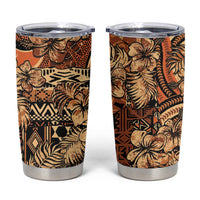 Hibiscus Mix African Pattern Tumbler Cup - Wonder Print Shop