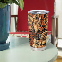 Hibiscus Mix African Pattern Tumbler Cup - Wonder Print Shop