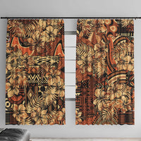 Hibiscus Mix African Pattern Window Curtain - Wonder Print Shop