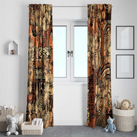 Hibiscus Mix African Pattern Window Curtain - Wonder Print Shop