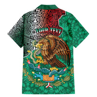 Personalised Viva La Mexico Family Matching Mermaid Dress and Hawaiian Shirt Coat Of Arms Aztec Mix Otomi Patterns - Wonder Print Shop