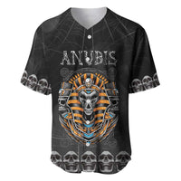 Personalized Halloween Egypt Baseball Jersey Skull Anubis - Wonder Print Shop
