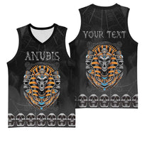 Personalized Halloween Egypt Basketball Jersey Skull Anubis - Wonder Print Shop