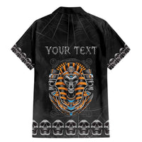 Personalized Halloween Egypt Family Matching Mermaid Dress and Hawaiian Shirt Skull Anubis - Wonder Print Shop