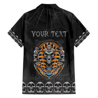 Personalized Halloween Egypt Family Matching Puletasi and Hawaiian Shirt Skull Anubis - Wonder Print Shop
