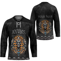 Personalized Halloween Egypt Hockey Jersey Skull Anubis - Wonder Print Shop