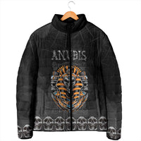 Personalized Halloween Egypt Padded Jacket Skull Anubis - Wonder Print Shop
