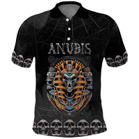 Personalized Halloween Egypt Polo Shirt Skull Anubis - Wonder Print Shop