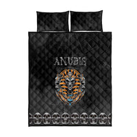 Halloween Egypt Quilt Bed Set Skull Anubis - Wonder Print Shop