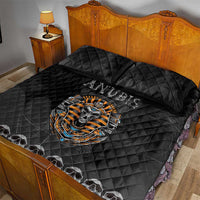 Halloween Egypt Quilt Bed Set Skull Anubis - Wonder Print Shop