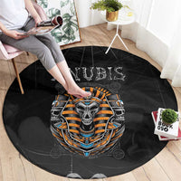 Halloween Egypt Round Carpet Skull Anubis - Wonder Print Shop