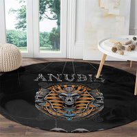 Halloween Egypt Round Carpet Skull Anubis - Wonder Print Shop