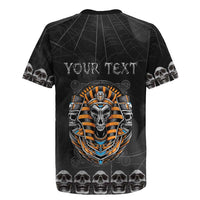 Personalized Halloween Egypt Rugby Jersey Skull Anubis - Wonder Print Shop