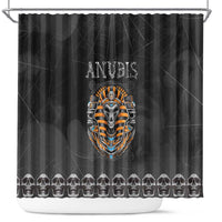 Halloween Egypt Shower Curtain Skull Anubis - Wonder Print Shop