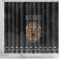 Halloween Egypt Shower Curtain Skull Anubis - Wonder Print Shop