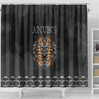 Halloween Egypt Shower Curtain Skull Anubis - Wonder Print Shop