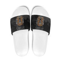 Halloween Egypt Slide Sandals Skull Anubis - Wonder Print Shop