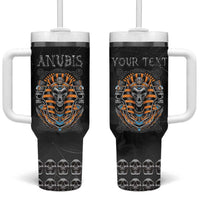 Personalized Halloween Egypt Tumbler With Handle Skull Anubis - Wonder Print Shop