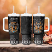 Personalized Halloween Egypt Tumbler With Handle Skull Anubis - Wonder Print Shop
