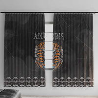 Halloween Egypt Window Curtain Skull Anubis - Wonder Print Shop