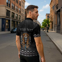 Personalized Halloween Egypt Zipper Polo Shirt Skull Anubis - Wonder Print Shop