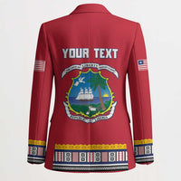 Personalized Liberia Dashiki Blazer Red Color - Wonder Print Shop