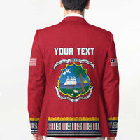 Personalized Liberia Dashiki Blazer Red Color - Wonder Print Shop