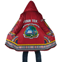 Personalized Liberia Dashiki Cloak Red Color - Wonder Print Shop