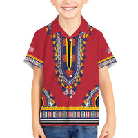 Personalized Liberia Dashiki Hawaiian Shirt Red Color - Wonder Print Shop