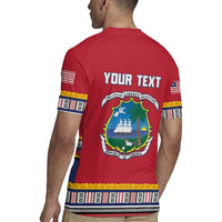 Personalized Liberia Dashiki Rugby Jersey Red Color - Wonder Print Shop