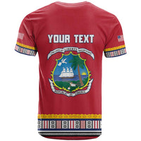 Personalized Liberia Dashiki T Shirt Red Color - Wonder Print Shop