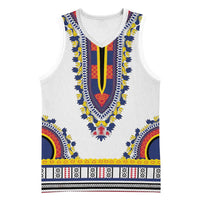Personalized Liberia Dashiki Basketball Jersey White Color - Wonder Print Shop