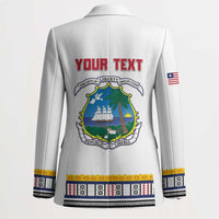 Personalized Liberia Dashiki Blazer White Color - Wonder Print Shop