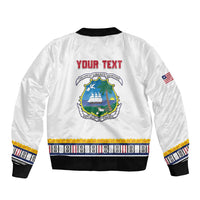 Personalized Liberia Dashiki Bomber Jacket White Color - Wonder Print Shop