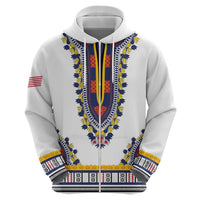 Personalized Liberia Dashiki Hoodie White Color - Wonder Print Shop