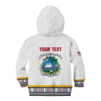 Personalized Liberia Dashiki Kid Hoodie White Color - Wonder Print Shop