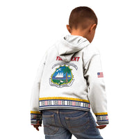 Personalized Liberia Dashiki Kid Hoodie White Color - Wonder Print Shop