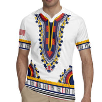 Personalized Liberia Dashiki Rugby Jersey White Color - Wonder Print Shop