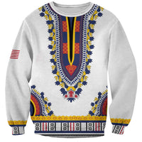 Personalized Liberia Dashiki Sweatshirt White Color - Wonder Print Shop