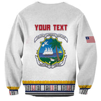Personalized Liberia Dashiki Sweatshirt White Color - Wonder Print Shop