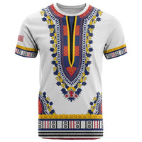 Personalized Liberia Dashiki T Shirt White Color - Wonder Print Shop