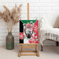 Personalised Sudan Independence Day Canvas Wall Art Coat Of Arms Mix Hisbicus - Wonder Print Shop