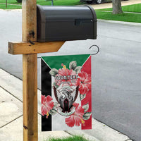 Personalised Sudan Independence Day Garden Flag Coat Of Arms Mix Hisbicus - Wonder Print Shop