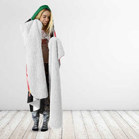 Personalised Sudan Independence Day Hooded Blanket Coat Of Arms Mix Hisbicus