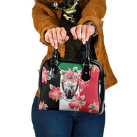 Personalised Sudan Independence Day Shoulder Handbag Coat Of Arms Mix Hisbicus